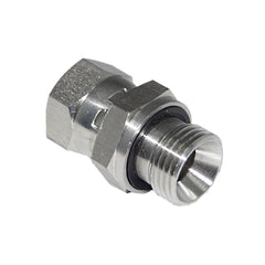 JIC x BSPP Swivel Connector with ED Seal, JIC Fitting
