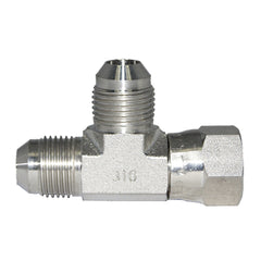 Swivel Run Tee, JIC Fitting