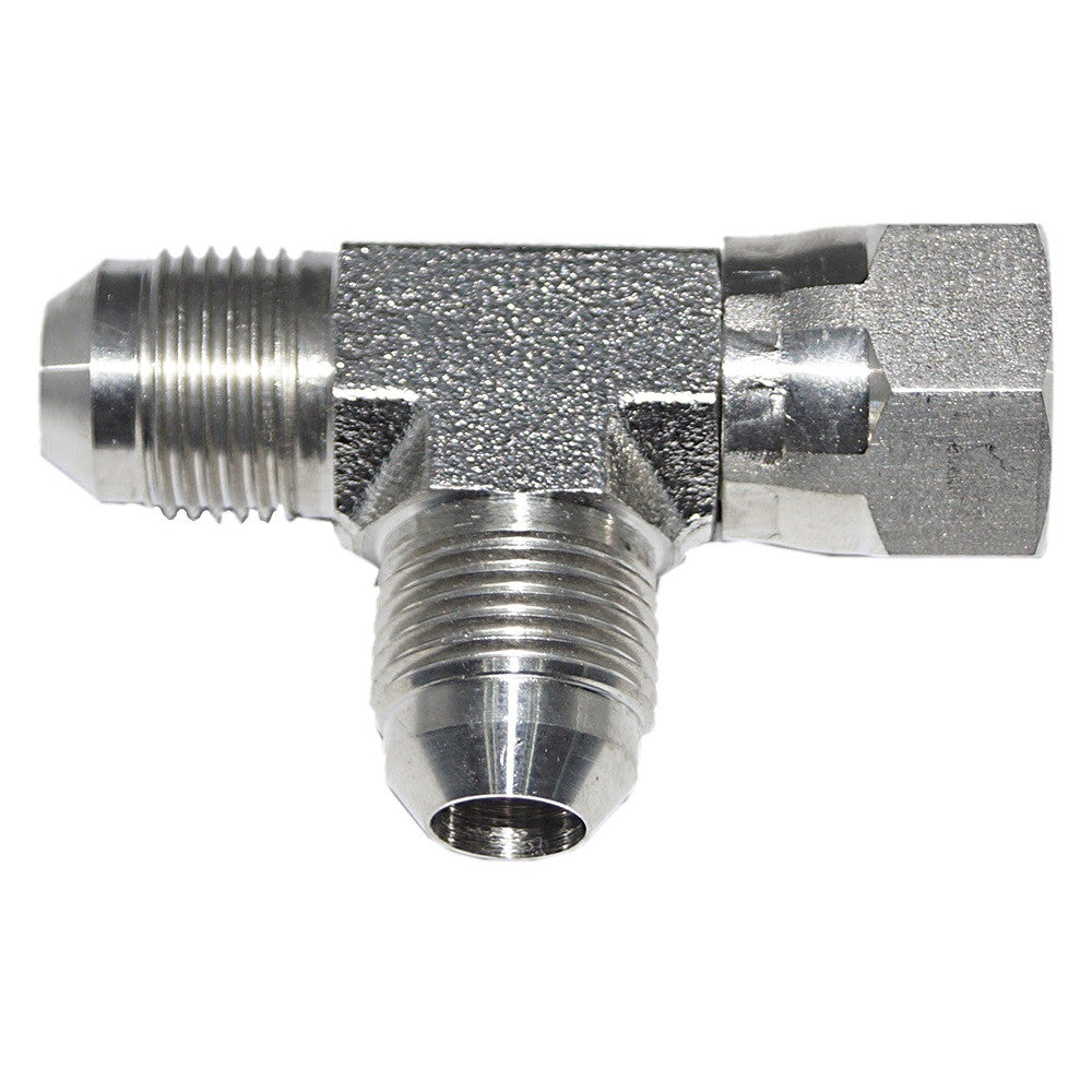 Swivel Run Tee, JIC Fitting – Reliable Fluid Systems