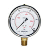 100mm Dial Face Stem Mount Pressure Gauge with NPT Connection