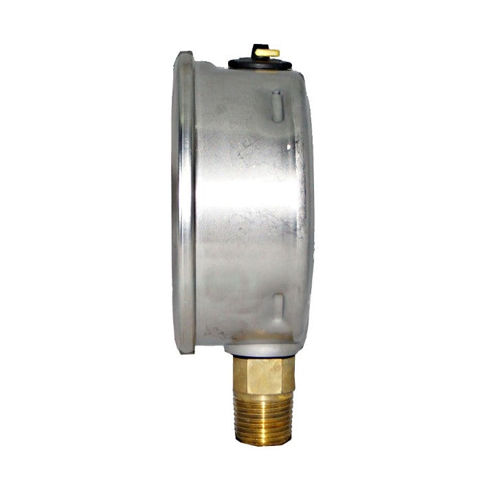 100mm Dial Face Stem Mount Pressure Gauge with NPT Connection