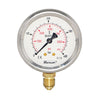 63mm Dial Face Stem Mount Pressure Gauge with BSPP Connection
