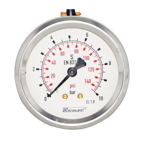 63mm Dial Face Panel Mount Pressure Gauge with BSPP Connection
