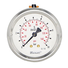 63mm Dial Face Panel Mount Pressure Gauge with BSPP Connection